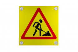 Знак светодиодный 1.25 «Дорожные работы» (на щите)