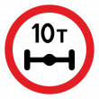Дорожный знак 3.12 Ограничение нагрузки на ось