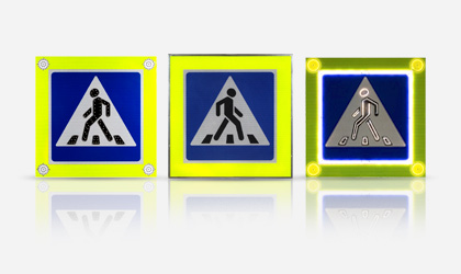Светодиодные знаки «Пешеходный переход»