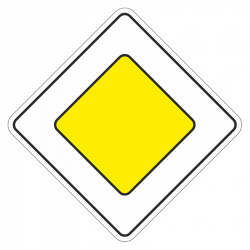 Дорожный знак 2.1 Главная дорога