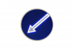 Знак светодиодный 4.2.1-4.2.2 «Объезд препятствия справа-слева» (стрелка импульсная)