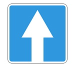 Дорожный знак 5.5 Дорога с односторонним движением 1