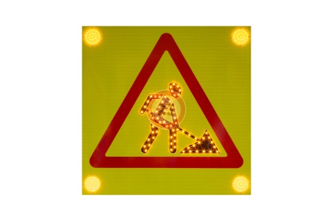 Знак светодиодный 1.25 «Дорожные работы» (на щите)