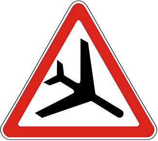 Дорожный знак 1.30 Низколетящие самолеты