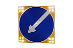 Дорожный знак светодиодный 4.2.1-4.2.2 «Объезд препятствия справа-слева» на щите (стрелка импульсная) 2