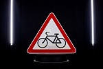 Дорожный знак 1.24 Пересечение с велосипедной дорожкой 6