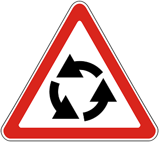 Дорожный знак 1.7 Пересечение с круговым движением