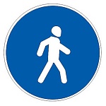 Дорожный знак 4.5.1 Пешеходная дорожка 1