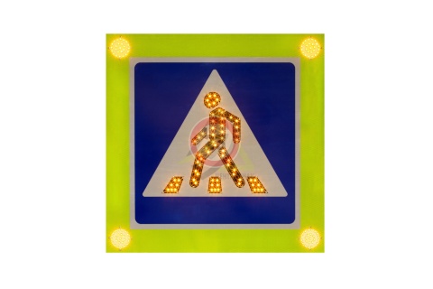 Знак светодиодный 5.19.1-5.19.2 «Пешеходный переход» Повышенной яркости