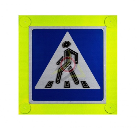 Знак светодиодный 5.19.1-5.19.2 «Пешеходный переход» 4 стробоскопа ЭКОНОМ