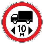 Дорожный знак 3.15 Ограничение длины 1