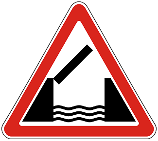 Дорожный знак 1.9 Разводной мост
