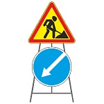 Переносная опора для двух дорожных знаков 1