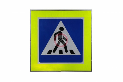 Знак светодиодный двухсторонний с внутренней подсветкой «Пешеходный переход» 