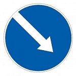 Дорожный знак 4.2.1 Объезд препятствия справа 1